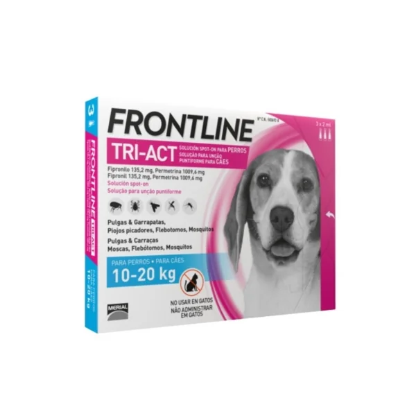FRONTLINE TRI-ACT 10-20 KG. M 6 PIPETAS