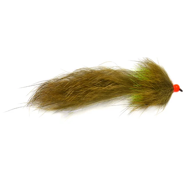 Fulling Mill Streamer - Fluff Cat Oliva Tungsteno sin púas