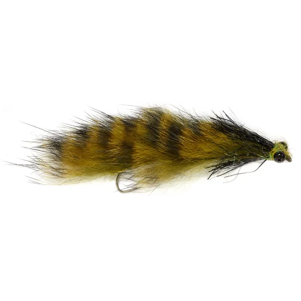 Fulling Mill Streamer - Mini Serpiente lastrada Olive Barbless