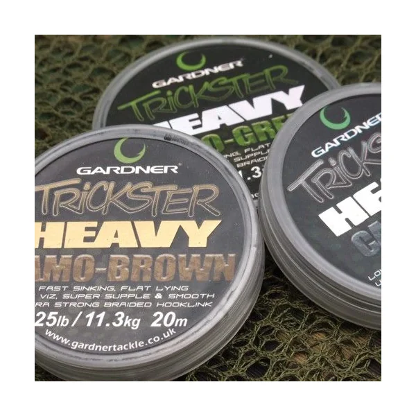 Gardner Trickster Heavy Brown 25lb 11,3kg 20mtr