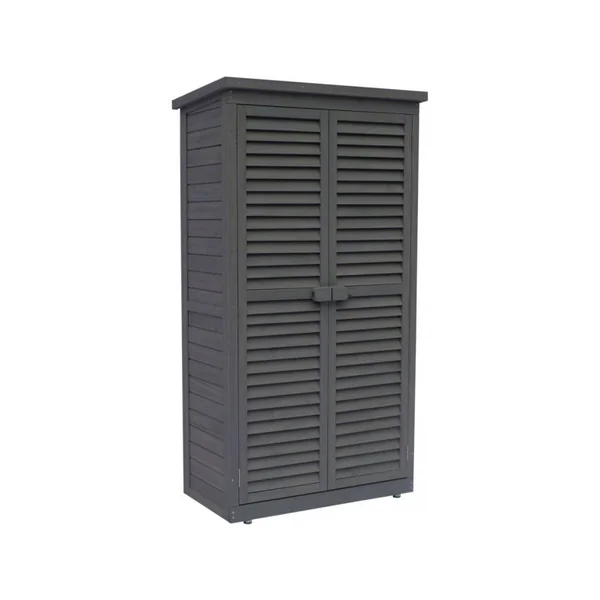 Gartenschrank "Space" - 87 x 46,5 x 160 cm - Anthrazit
