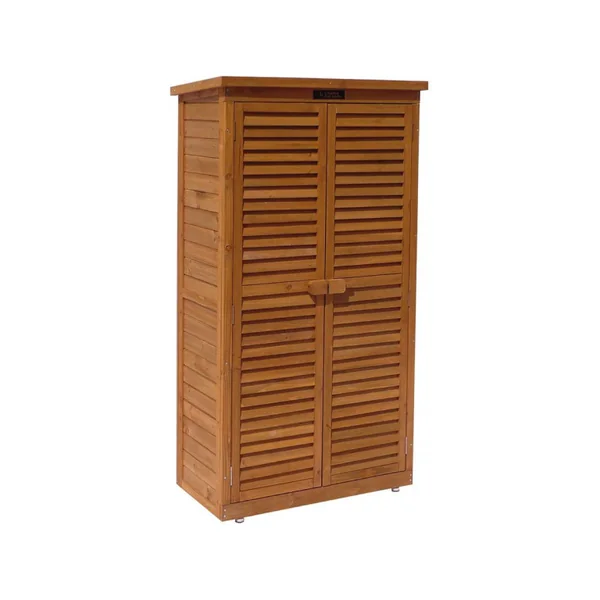 Gartenschrank "Space" - 87 x 46,5 x 160 cm - Braun