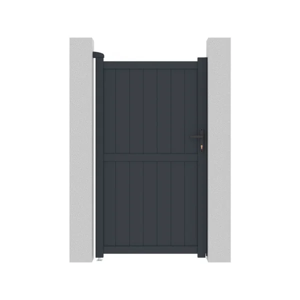 Gartentor aus Aluminium "Maurice" - 101,2 x 180,9 cm - Grau