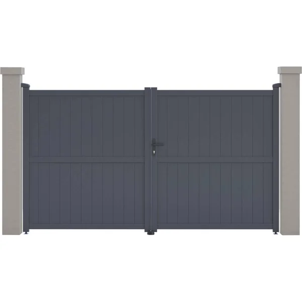 Gartentor aus Aluminium "Maurice" - 299,5 x 155,9 cm - Grau