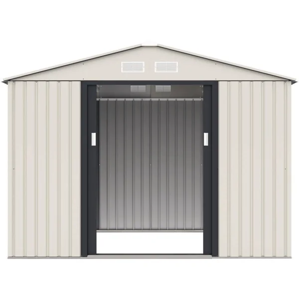 Gerätehaus aus Metall "Nebraska" - 5,29 m2 (4,83 m2 Bodenfläche) - Beige - Imagen 3