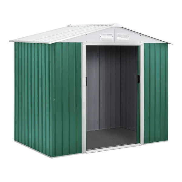 Gerätehaus aus Metall "Rosas" - 2,71 m² - Grün