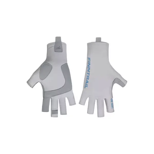 Guantes de pesca con protección UV finntrail WAVE grey