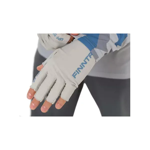 Guantes de pesca con protección UV finntrail WAVE grey - Imagen 4