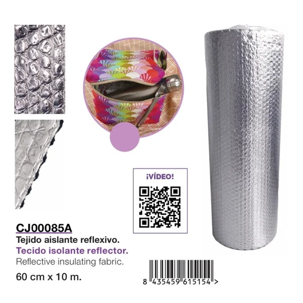 Guata aislante reflectiva 60 cm x 10 m