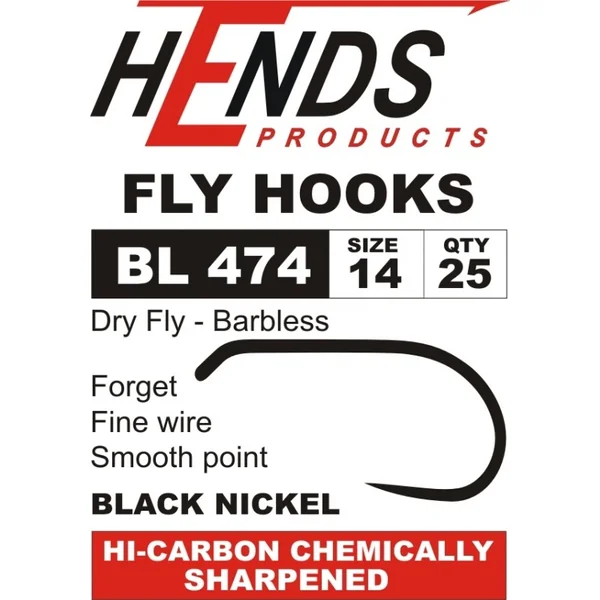 Hends BL 474 Anzuelo Sedge para mosca seca