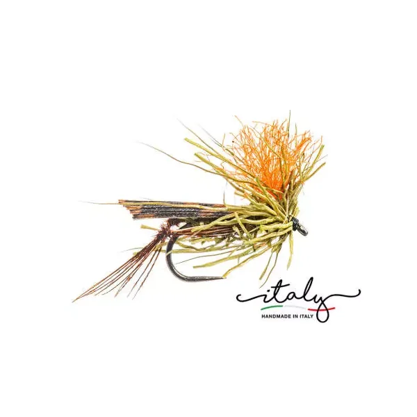 High Viz Olive Deer Hair Floater mosca seca
