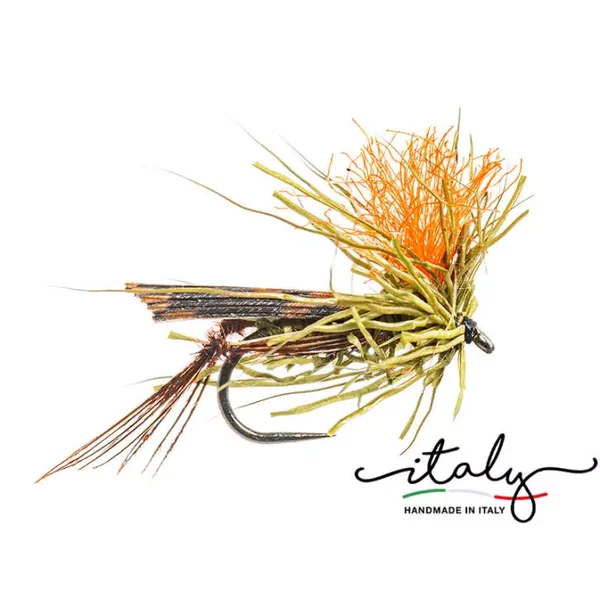 High Viz Olive Deer Hair Floater mosca seca - Imagen 3