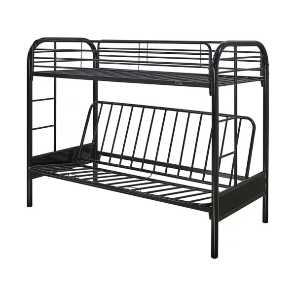 Hochbett "POLO" - 90 x 190 cm - Schwarz