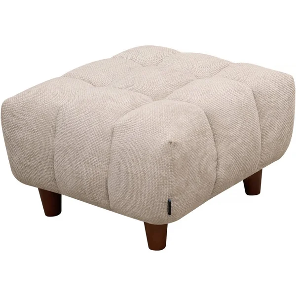 Hocker für Sofa "Matignon" - 70 x 70 x 46 cm - Beige