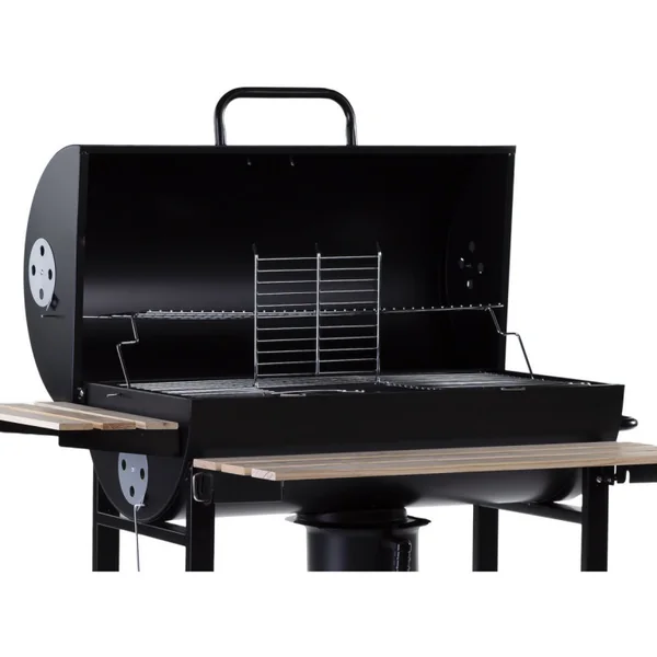 Holzkohlegrill XXL "King" - 95 x 63 x 105 cm - Schwarz - Imagen 8