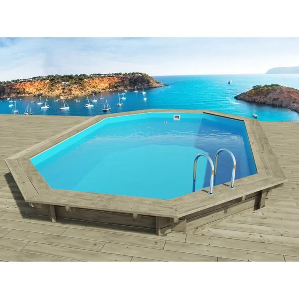 Holzpool "Miami 130" - 4,86 x 3,36 x 1,30 m