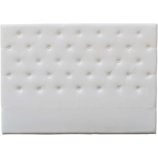 Hoofdbord bed gecapitonneerd "Déco" - 169 cm - Wit - PVC