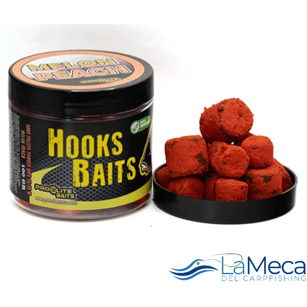 HOOK PELLETS EN POLVO PRO ELITE BAITS MELON & PEACH 14-20 MM