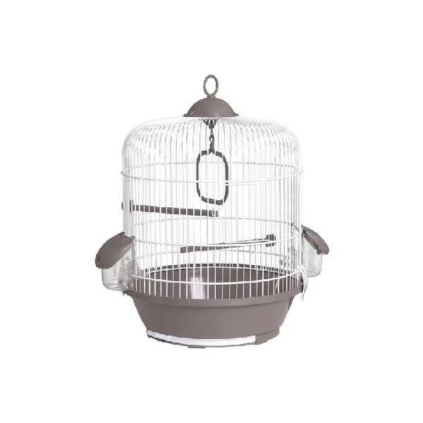 JAULA PAJARO 716 BLANCA GRIS 31.5x40cm.