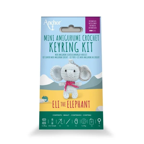 Kit Amigurumi Llavero Eli The Elephant