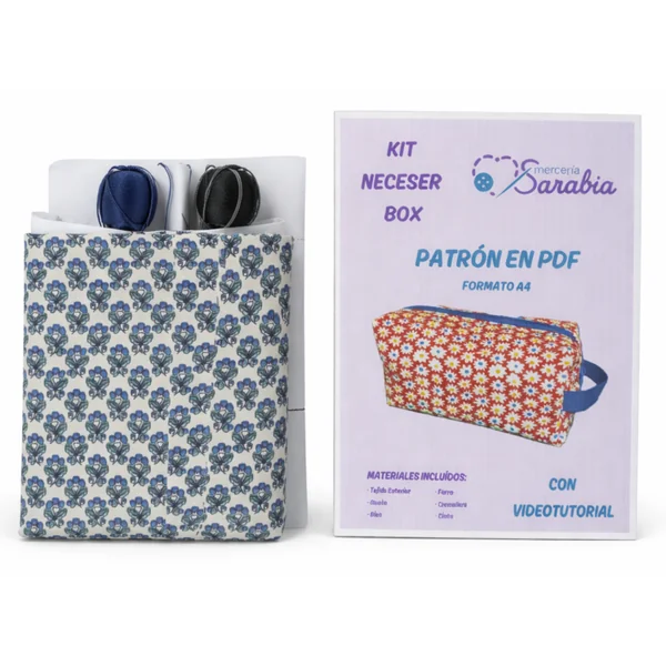 Kit Costura Neceser Box - Patrón PDF y Materiales Impermeables