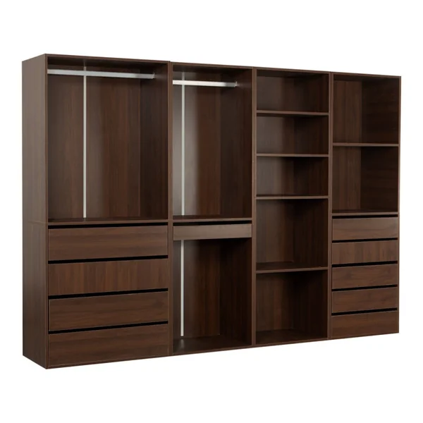 Kit dressing " Opéra " modulable - 4 éléments - Marron