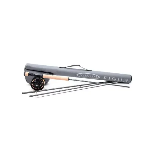 Kit pesca con mosca vision FISU² OUTFIT STILL - 10' - # 7