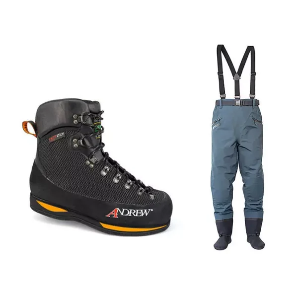 Kit wading ALPINE DIVER V3 SHORT + CREEK DARK EDITION fieltro