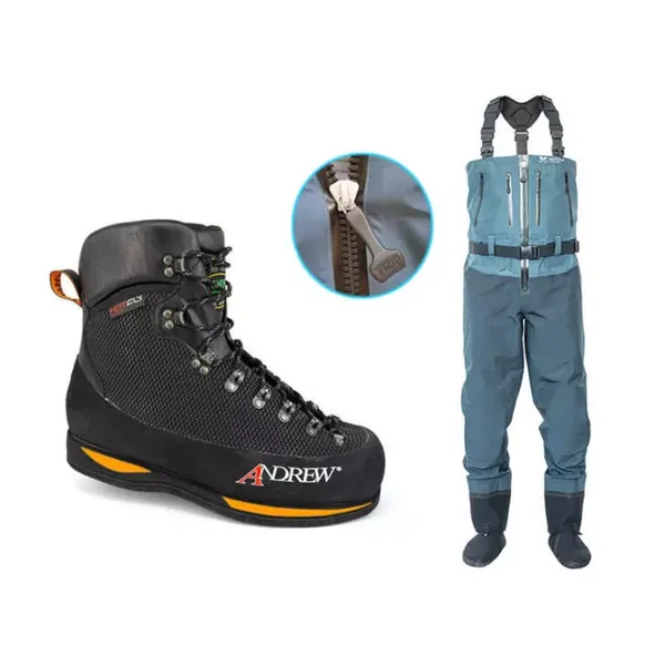 Kit wading ALPINE DIVER V3 TIZIP + CREEK DARK EDITION fieltro