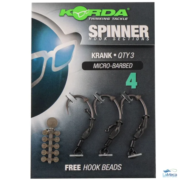 KORDA SPINNER HOOK SECTIONS KRANK MICRO BARBED (DIFERENTES MEDIDAS)
