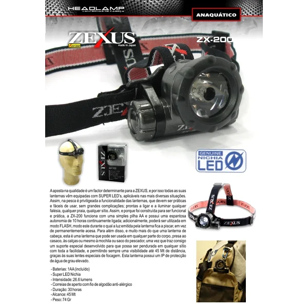 Lanterna Zexus ZX-200