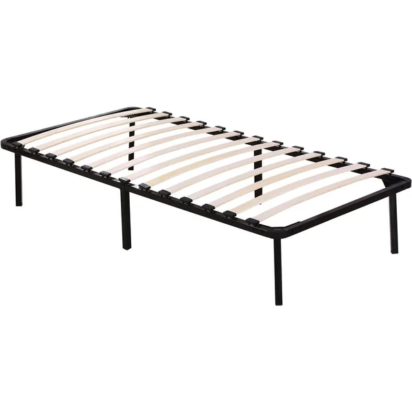 Lattenbodem met frame + poten voor matras 90 x 190 cm - 13 latten
