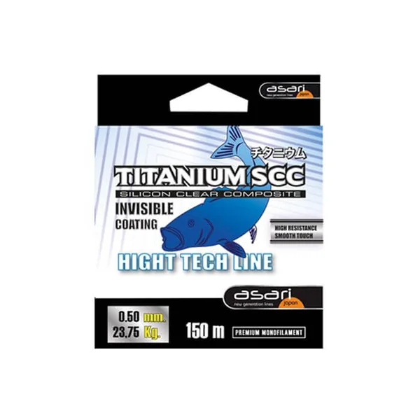 Line Asari Titanium transparent 150 m