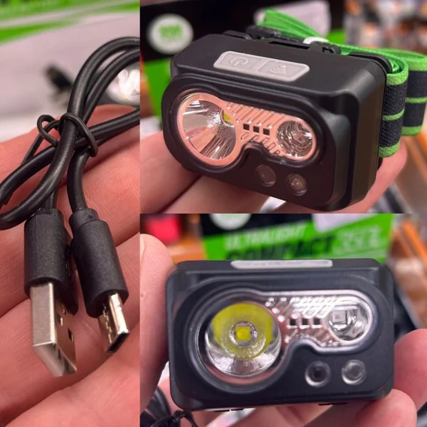 LINTERNA FRONTAL KALI KUNNAN ULTRALIGHT COMPACT 350 LUMENS "RECARGABLE USB"