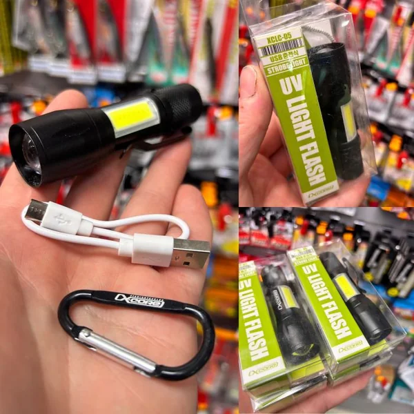 LINTERNA XCORE UV LIGHT FLASH "CARGA USB "