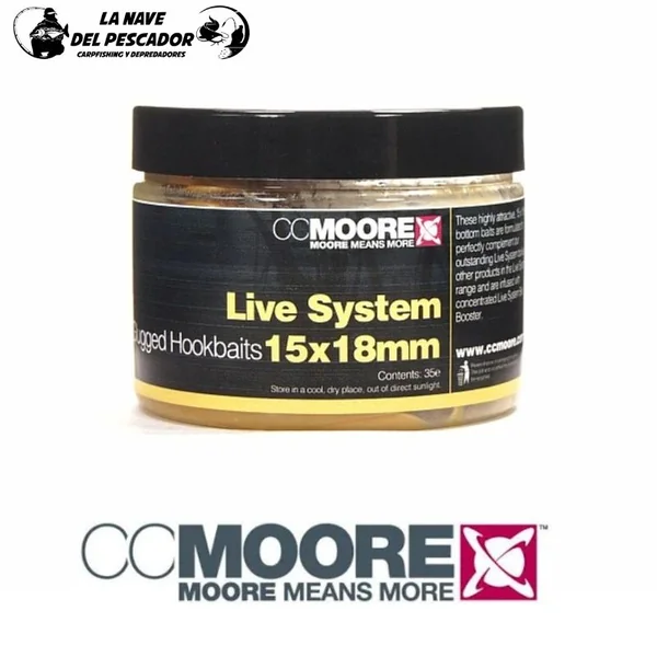 LIVE SYSTEM 15X18MM HOOKBAITS CCMOORE - La Nave del Pescador