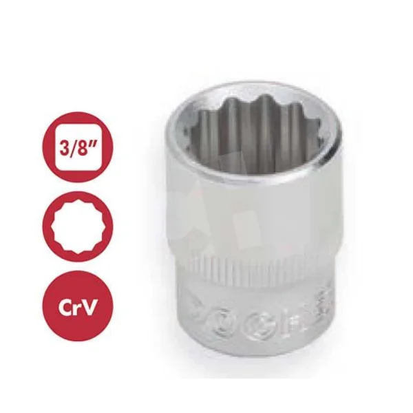 LLAVE DE VASO BIHEXAGONAL 3/8