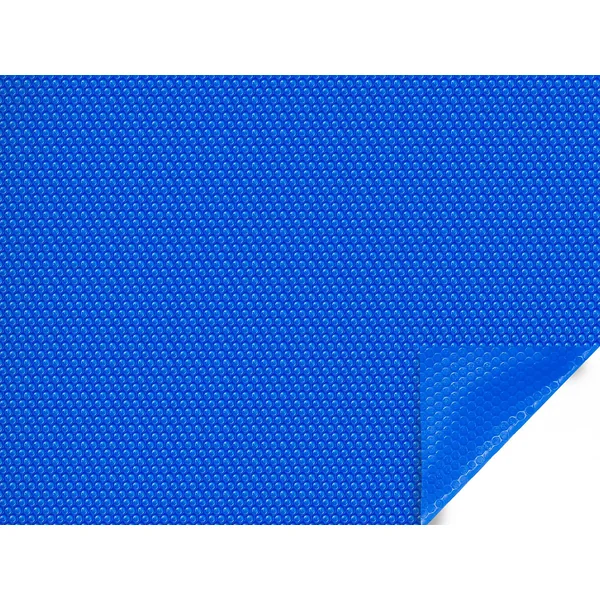 Luftpolster-Abdeckplane für Pool Oceano - 400 µ - 1 Seite gesäumt - blau