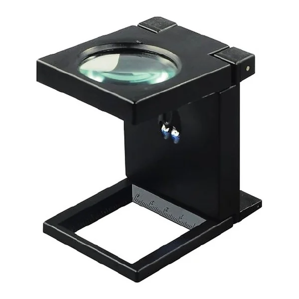 Lupa cuentahílos con luz LED y base de 1"