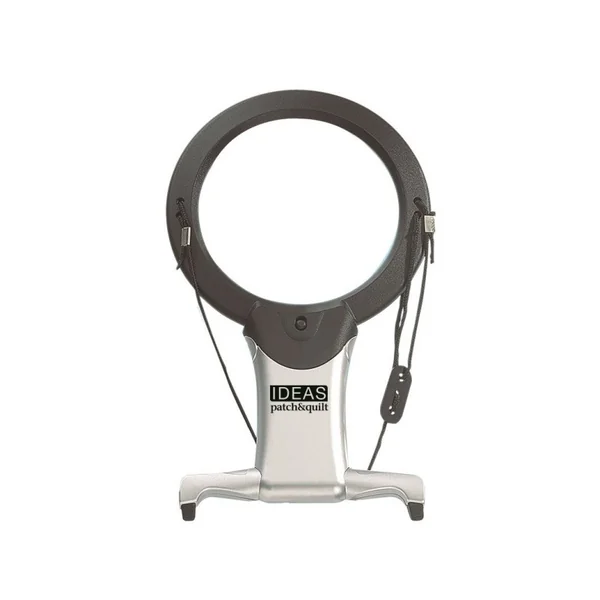 Lupa manos libres con LED 2,5D–5D y soporte