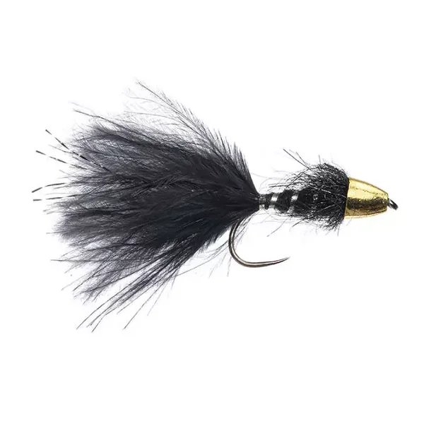 Marks TG Marabou Leech BL Black streamer