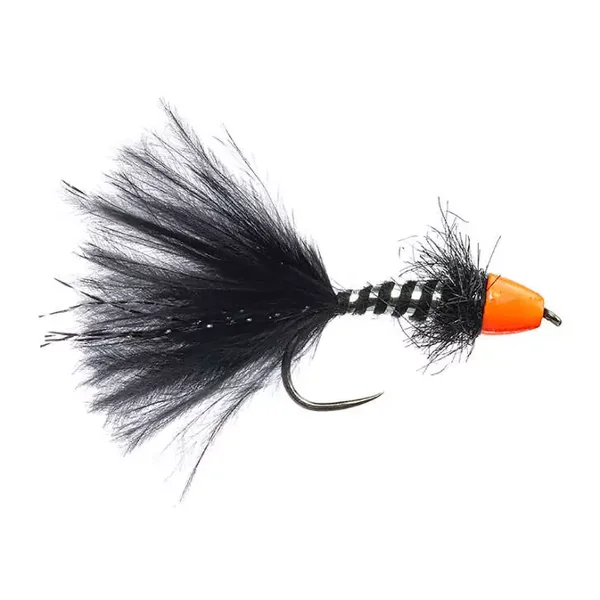 Marks TG Marabou Leech BL Hot Black streamer