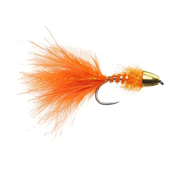 Marks TG Marabou Leech BL Orange streamer