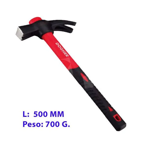 MARTILLO ENCOFRADOR F, VIDRIO 700 G.