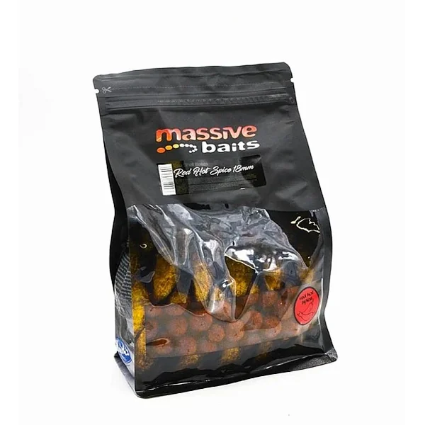 Massive Baits- Top Shelf Boilies Red Hot Spice 18mm