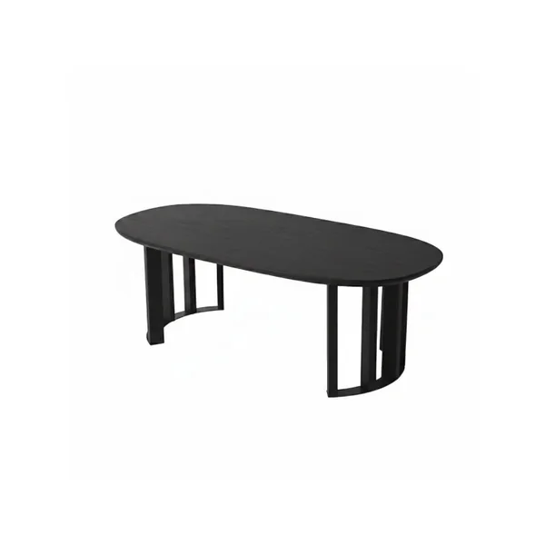 Mesa de centro em madeira "Elysia" - 120 x 60 x 40 cm - Preto