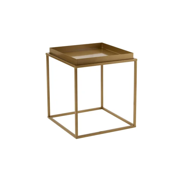 Mesa de centro metálica "Koala" 45 x 45 x 52 cm - Ouro