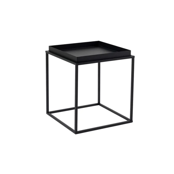 Mesa de centro metálica "Koala" 45 x 45 x 52 cm - Preto