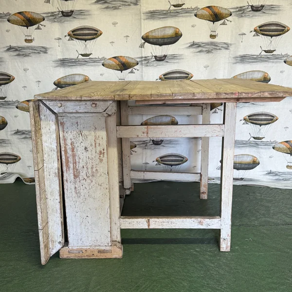 Mesa plegable antigua sueca - Imagen 2