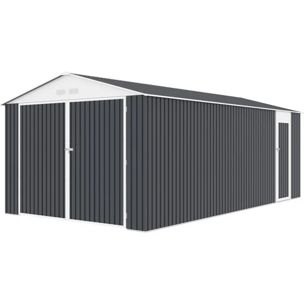 Metallgarage „Houston" 18,56 m² - Anthrazit